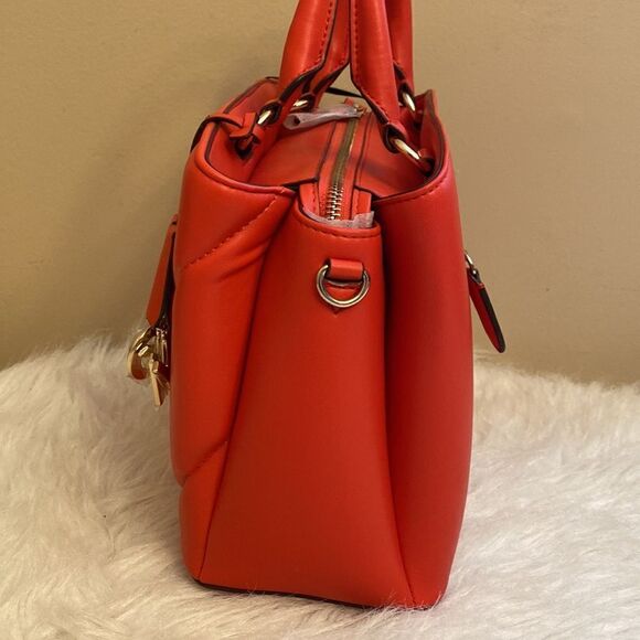 NWT DKNY Paige Md Satchel Crossbody Bag - Red - Valentine's Day - Picture 8 of 16